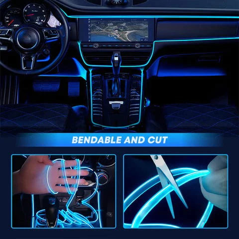 RGB 7 Colors Car Interior Strip Light (3 Meters)