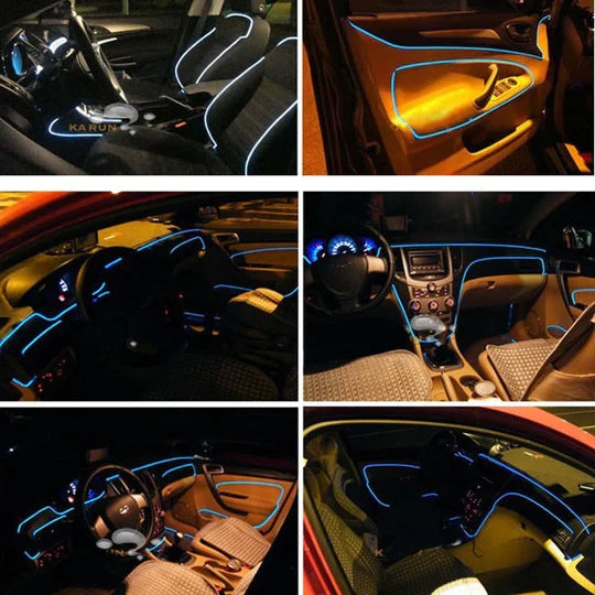 RGB 7 Colors Car Interior Strip Light (3 Meters)